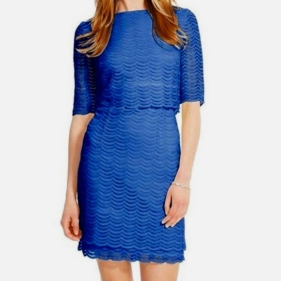 American Living Short Sleeve Overlay Dress Size 14 - Picture 16 of 16